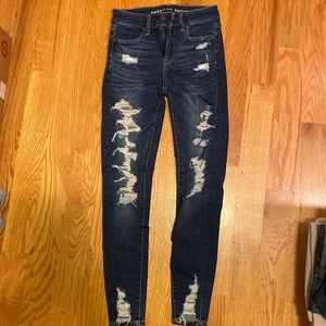 American eagle hue rise jeggings